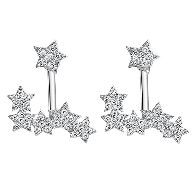 Shooting Stars Ear Jackets (925 Sterling Silver) - LAST CHANCE / FINAL SALE