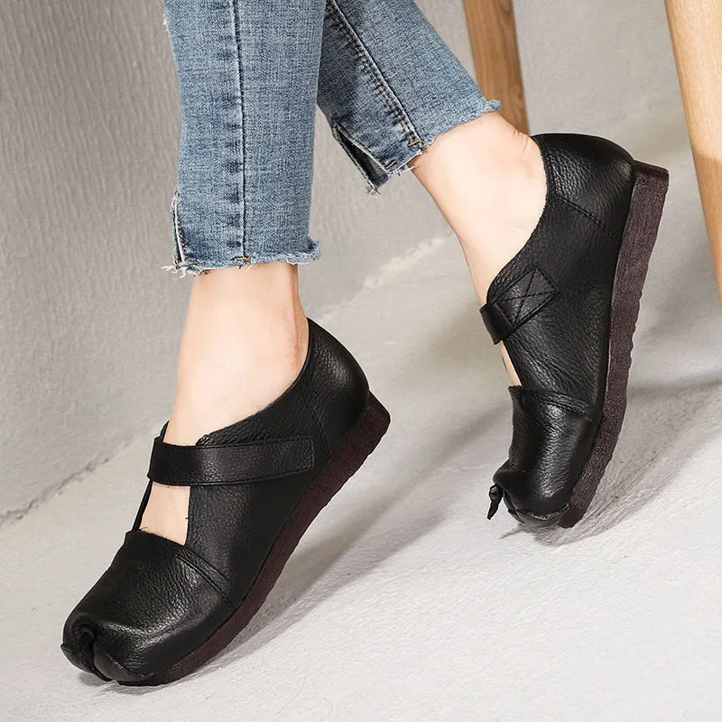 Spring Retro Leather Split Toe Comfortable Shoes