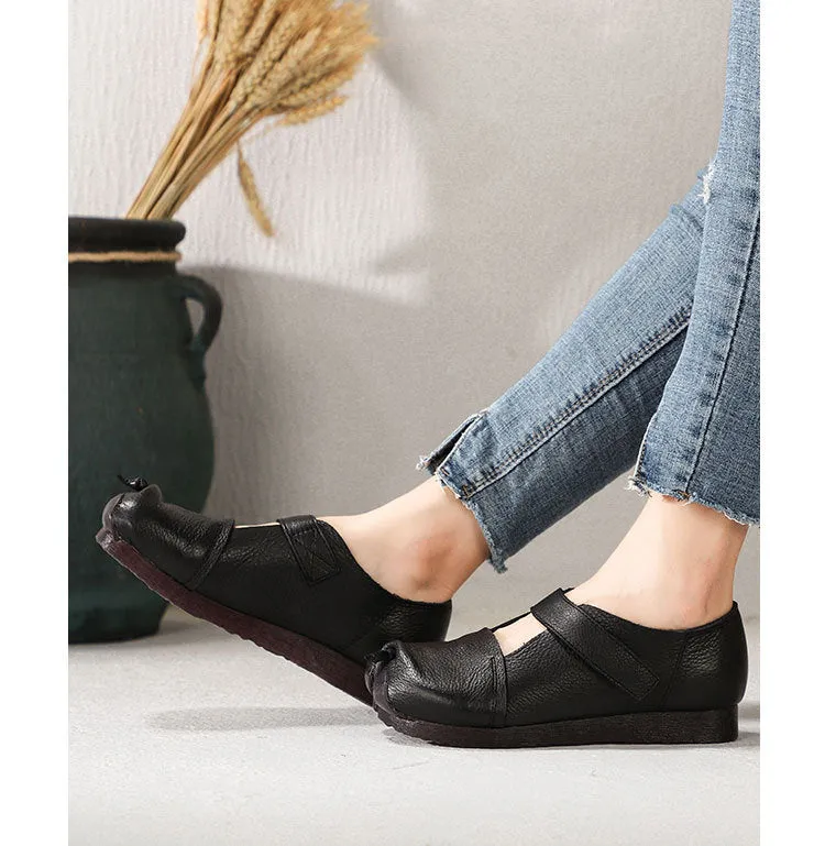 Spring Retro Leather Split Toe Comfortable Shoes