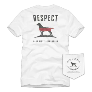 S/S Red Line Respect T-Shirt White