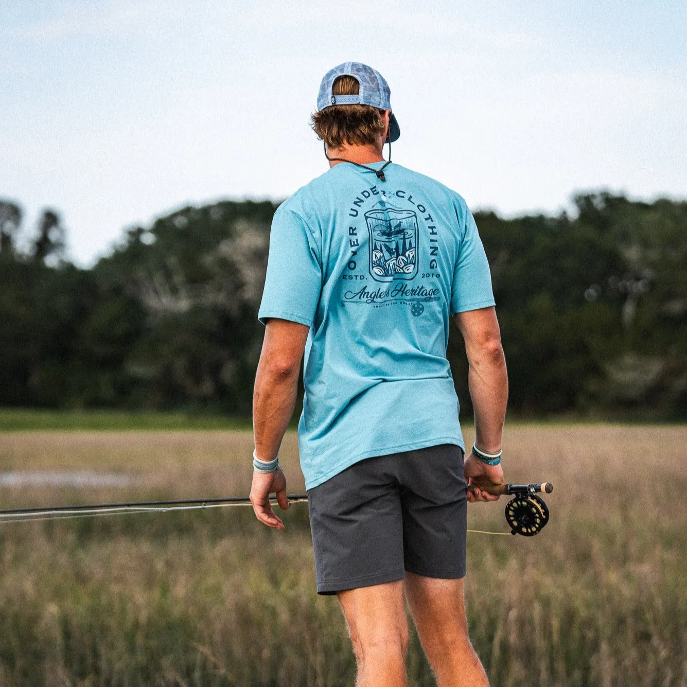 S/S Trout on the Rocks T-Shirt Beachwash