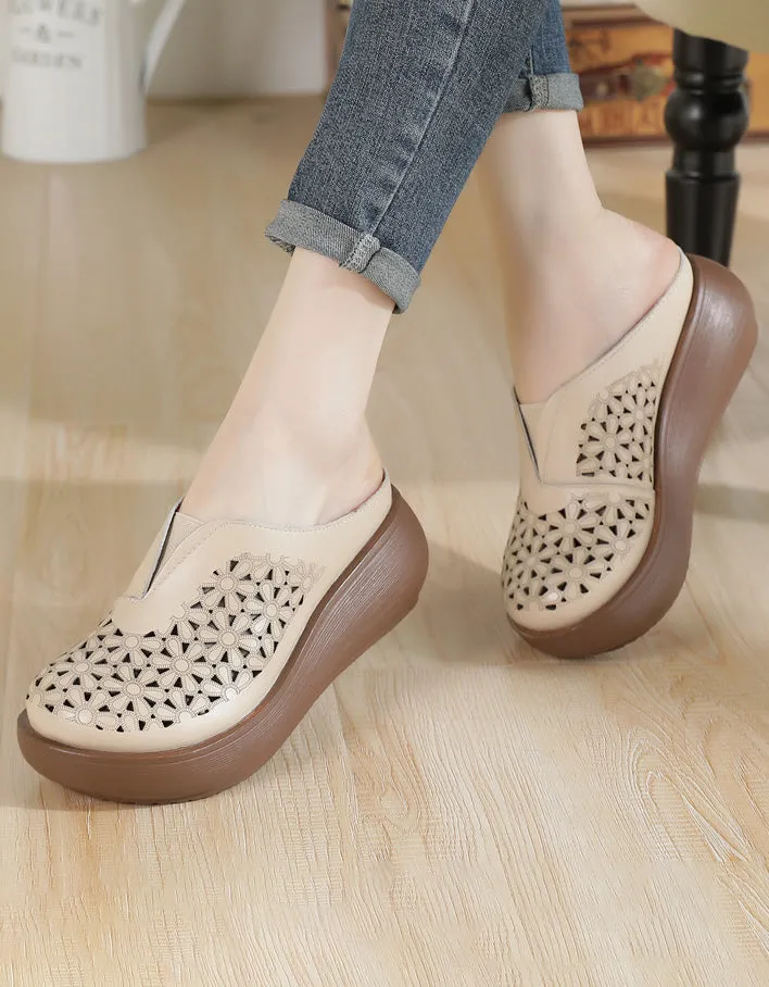 Summer Comfortable Hollow Wedge Slippers