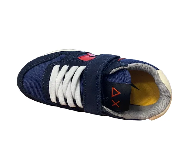 Sun68 Jaki Fluo Z42313K 07 navy blue boys' sneakers