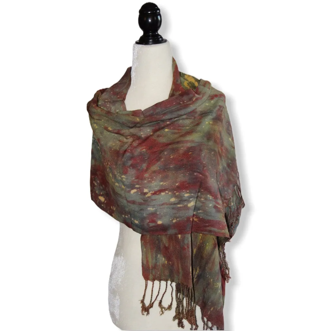 Tie Dye Handwoven Viscose Scarf