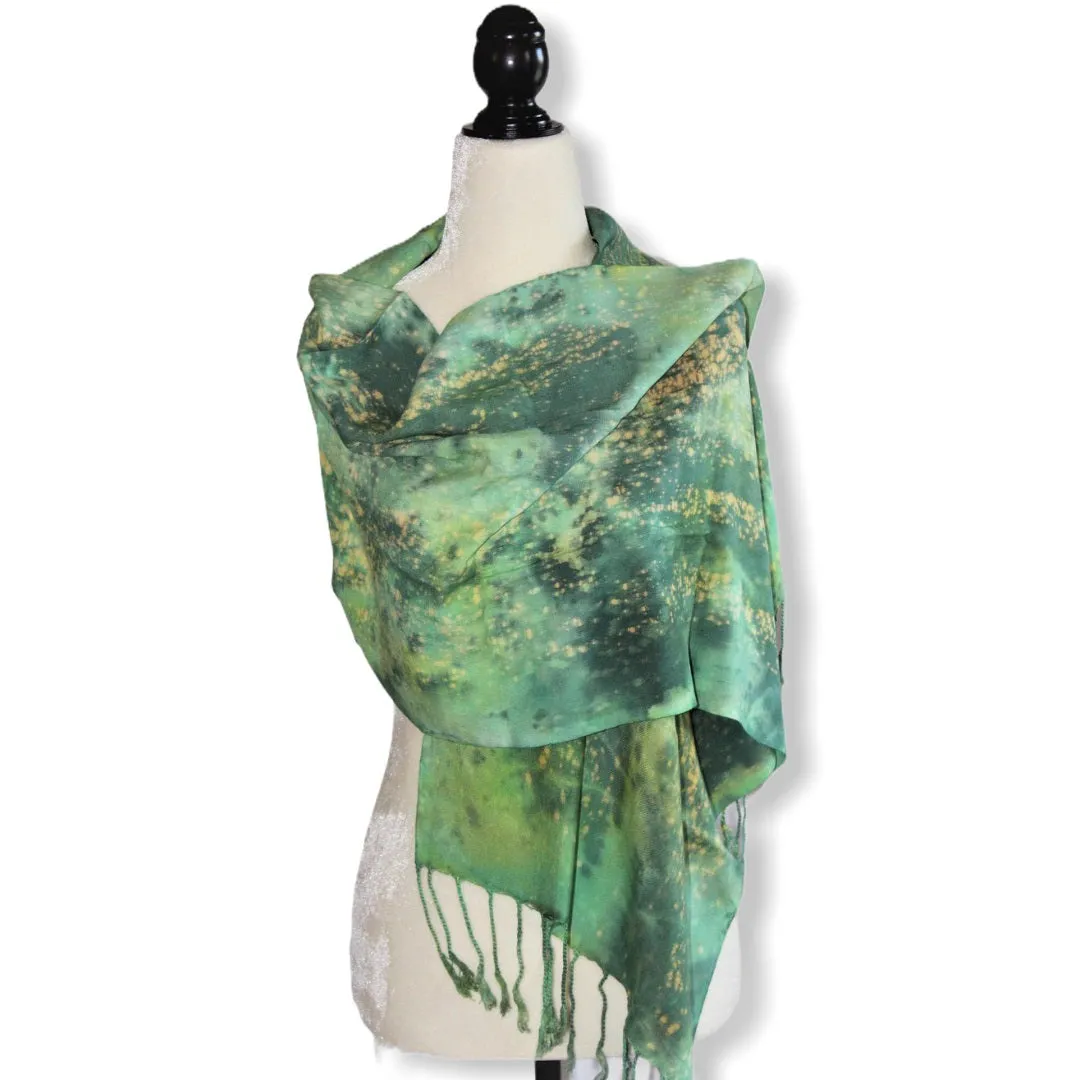 Tie Dye Handwoven Viscose Scarf