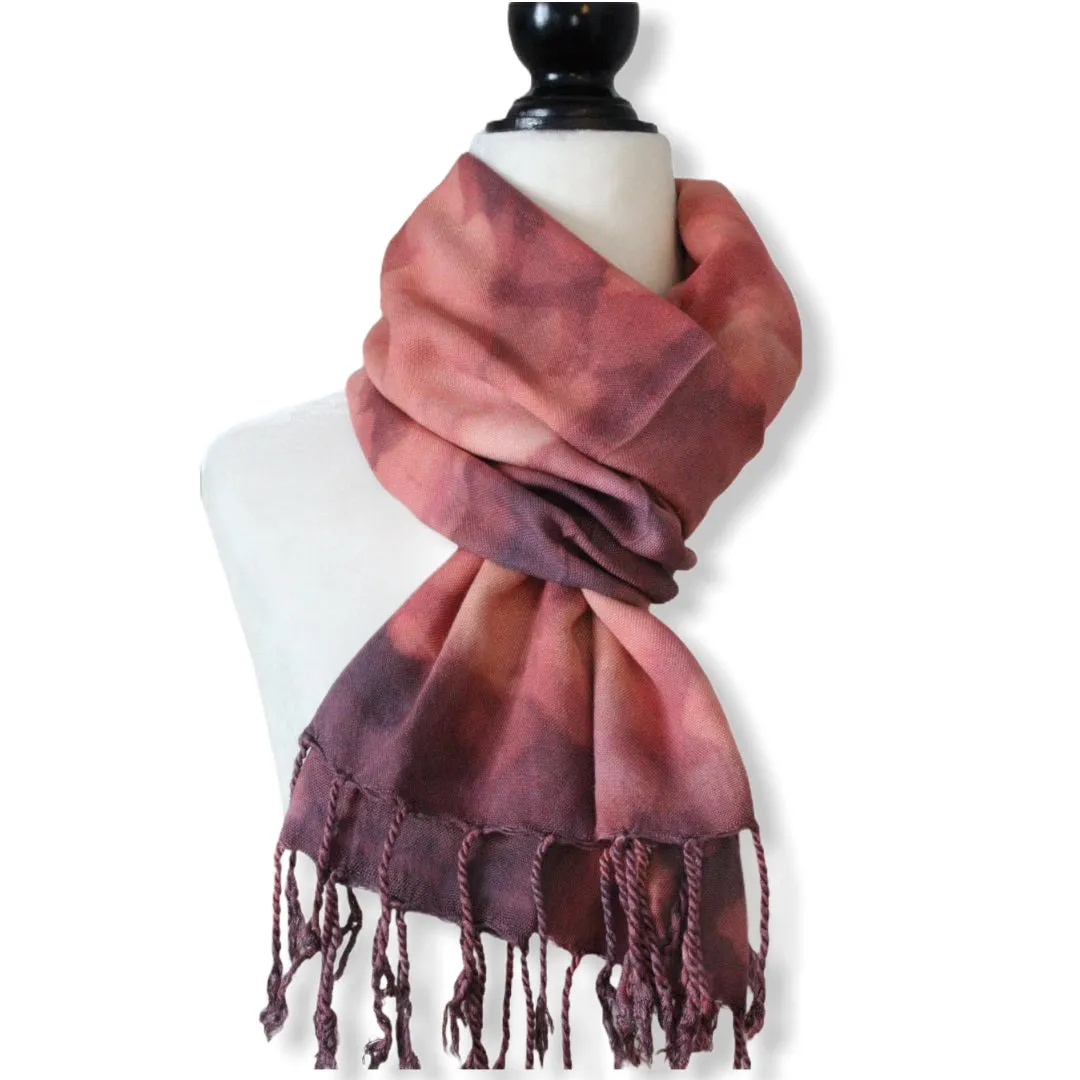 Tie Dye Handwoven Viscose Scarf