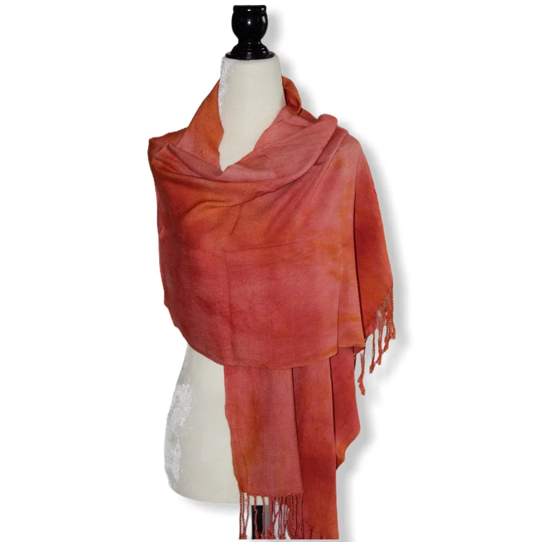 Tie Dye Handwoven Viscose Scarf