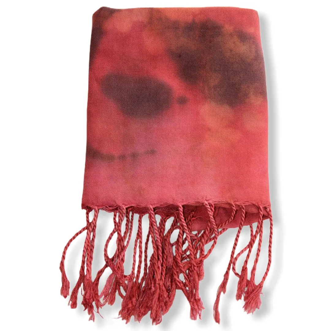 Tie Dye Handwoven Viscose Scarf