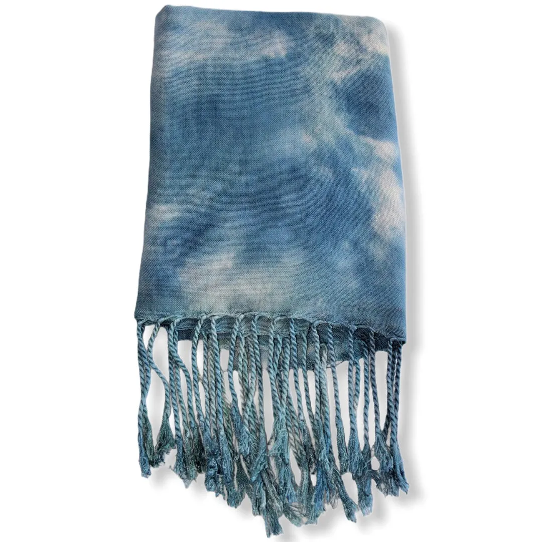 Tie Dye Handwoven Viscose Scarf