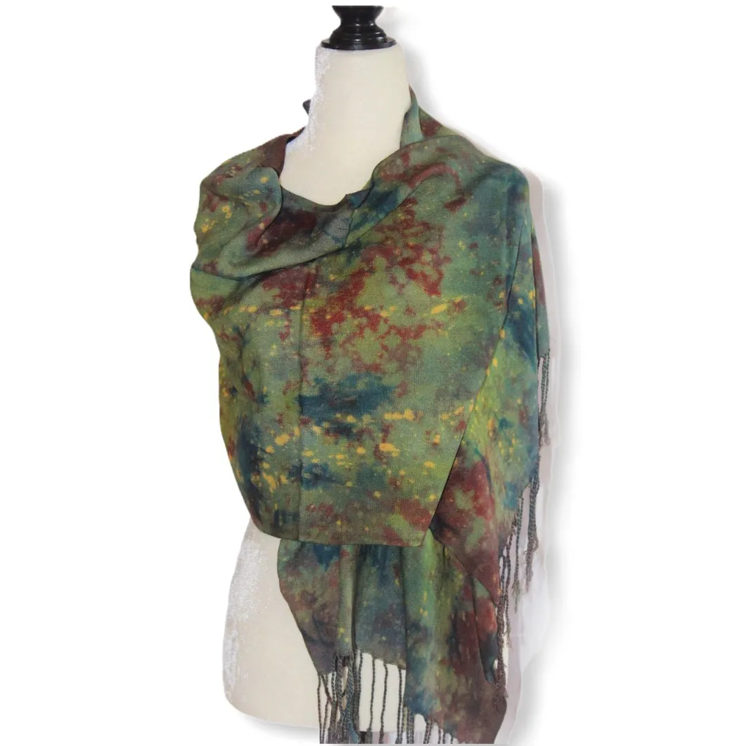 Tie Dye Handwoven Viscose Scarf