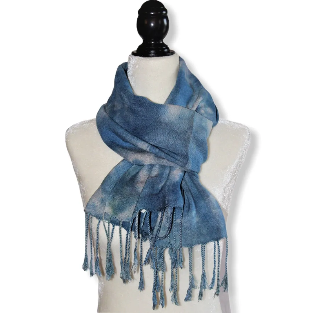 Tie Dye Handwoven Viscose Scarf