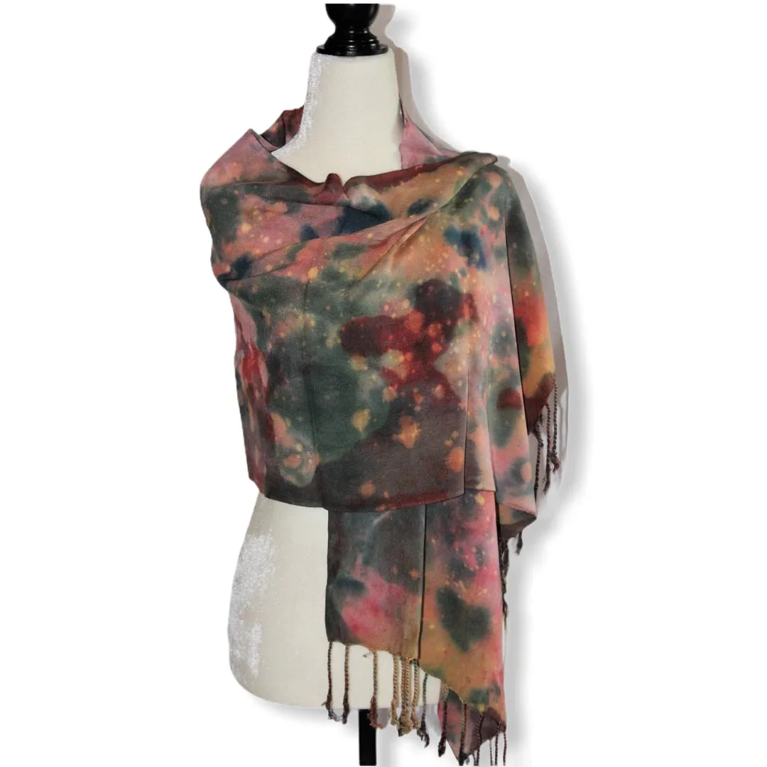 Tie Dye Handwoven Viscose Scarf