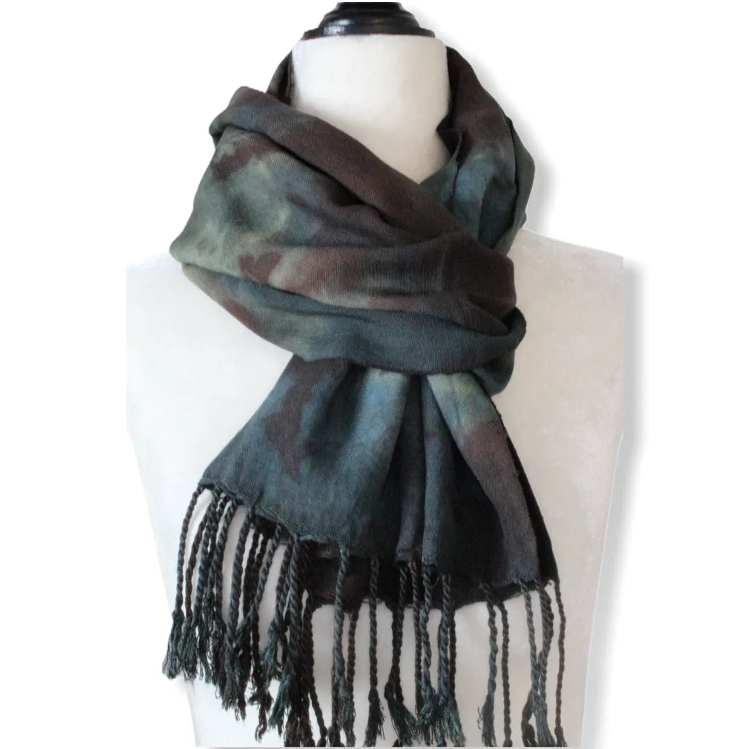 Tie Dye Handwoven Viscose Scarf