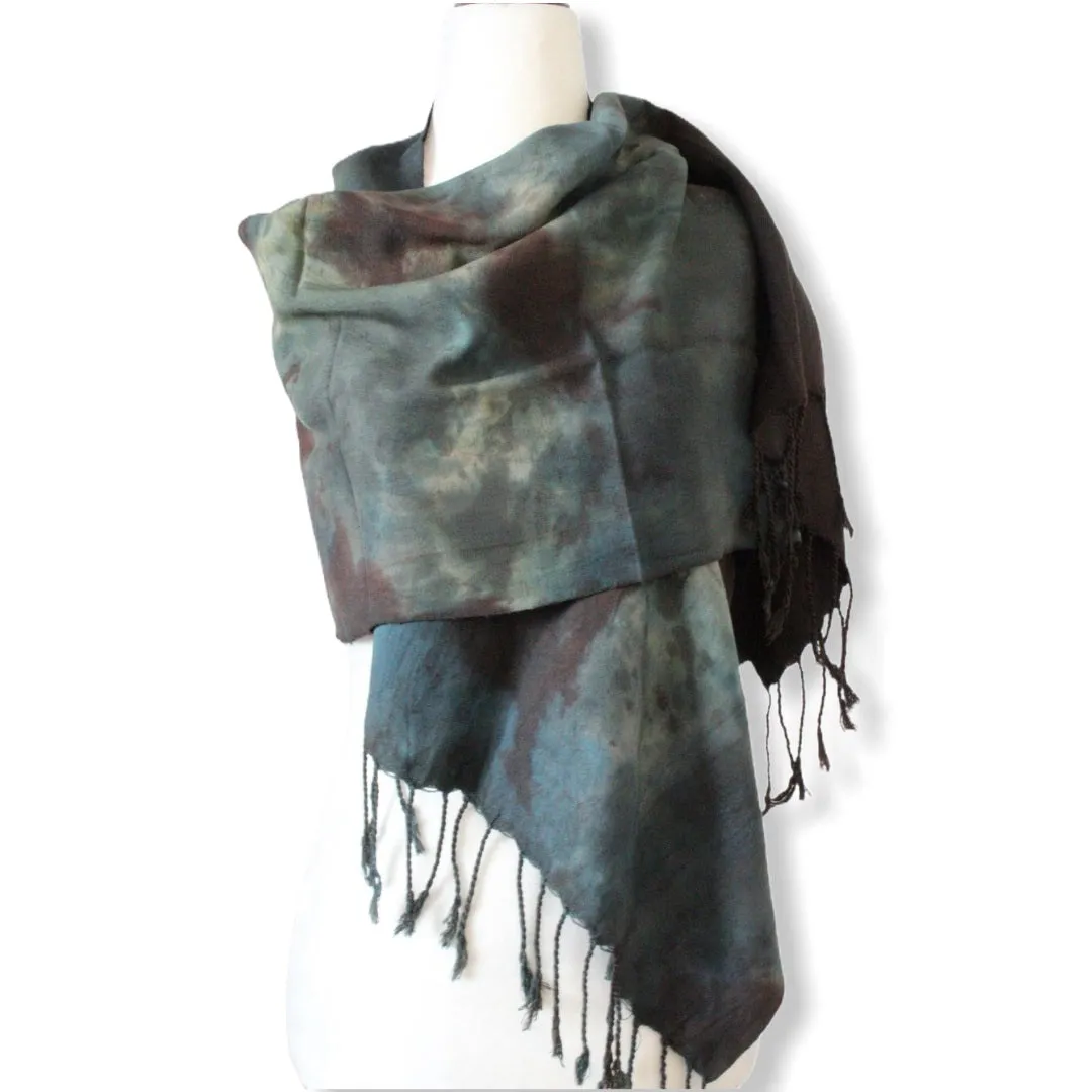 Tie Dye Handwoven Viscose Scarf