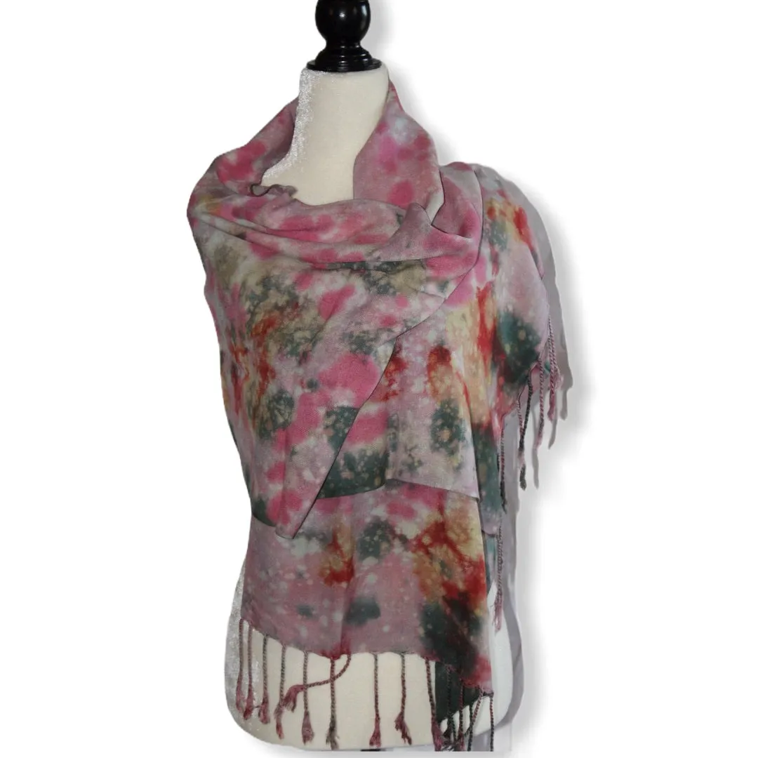 Tie Dye Handwoven Viscose Scarf