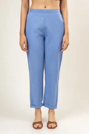 Upcycled Cotton Jade Blue Pants