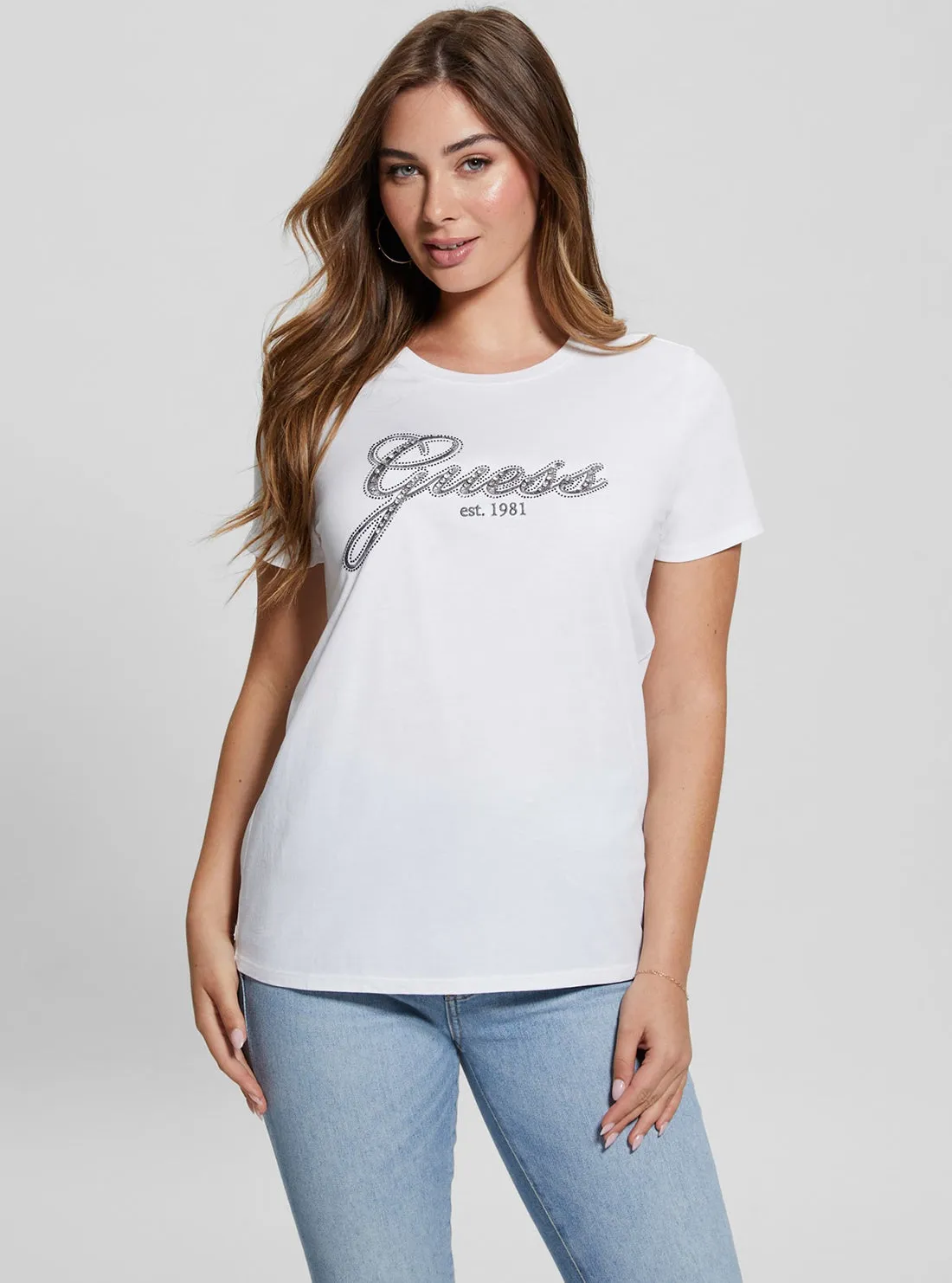 White Glam Logo T-Shirt