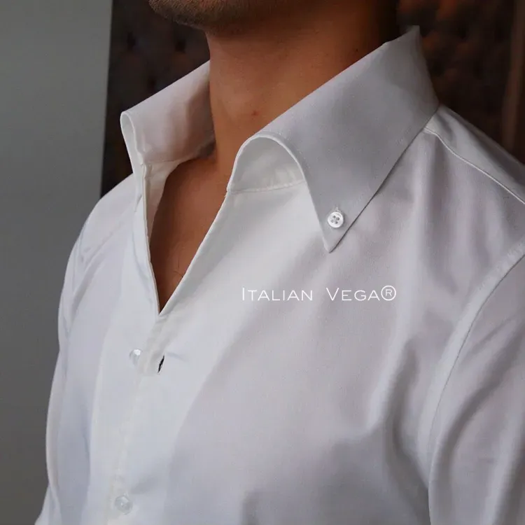 White Old Money Button Down Shirt by Italian Vega®