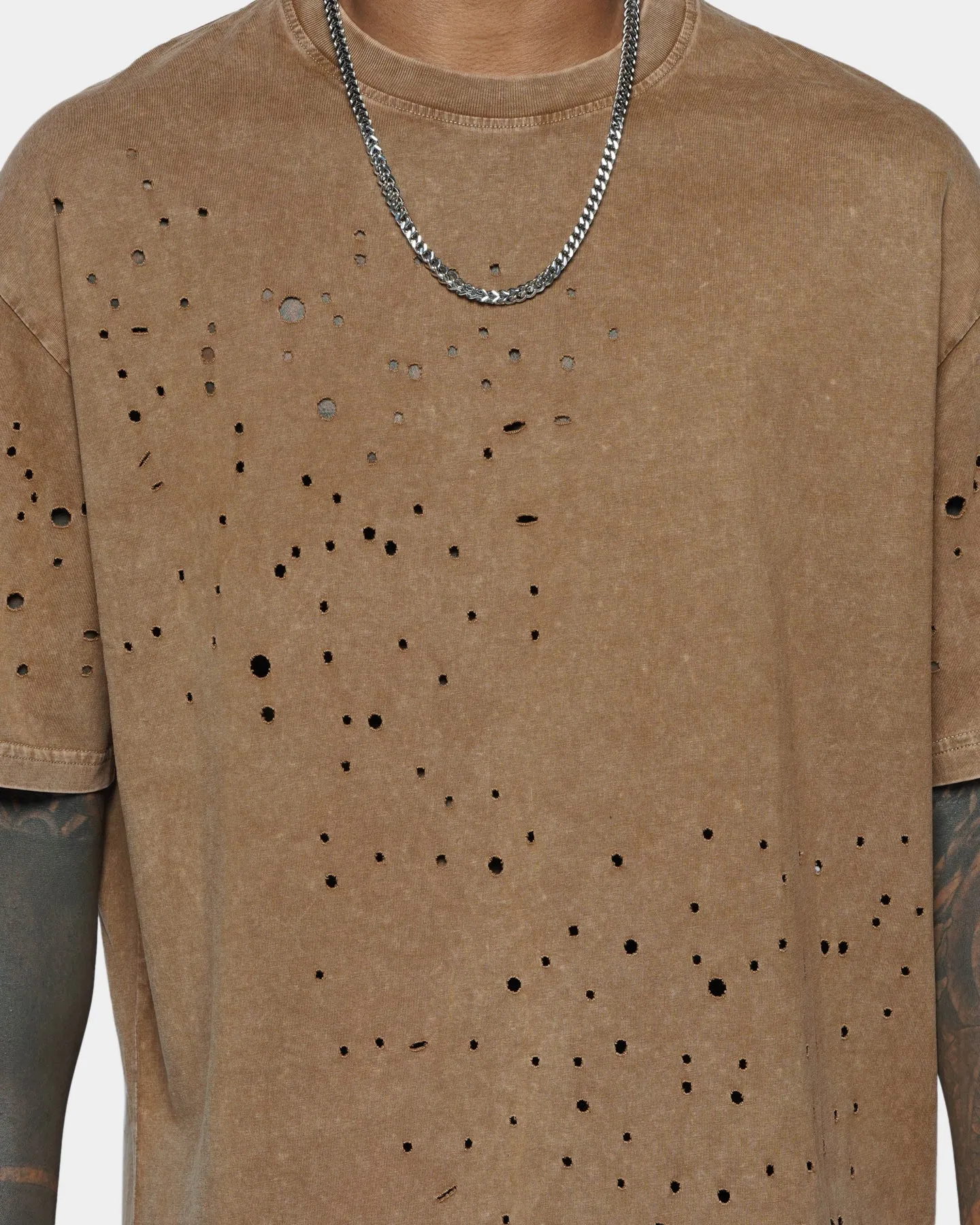 XXIII Shot Gun Hole T-Shirt Tan